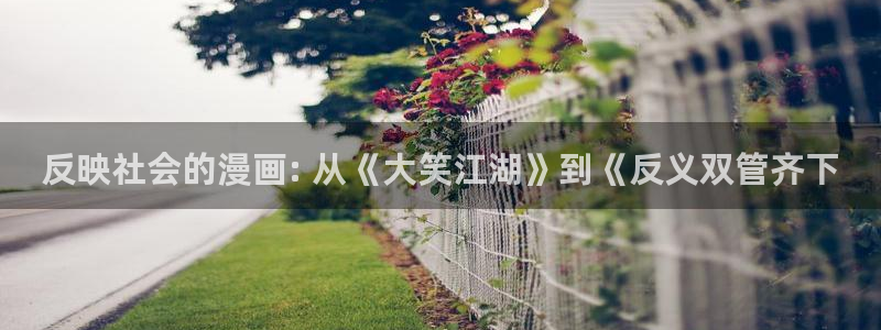 漫蛙(官网)：反映社会的漫画: 从《大笑江湖》到《反义双管齐下